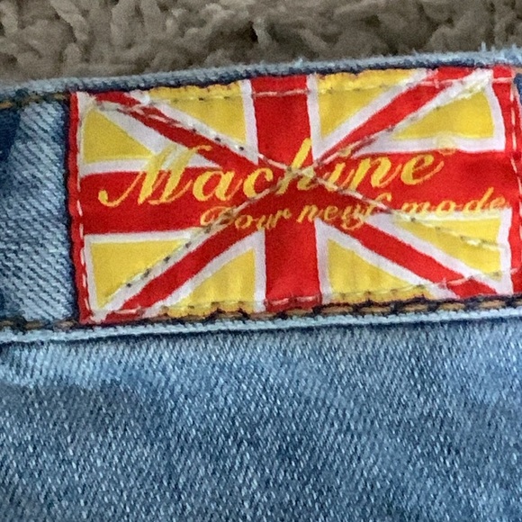 Machine Ripped Blue Jeans (LINED) - Picture 3 of 8